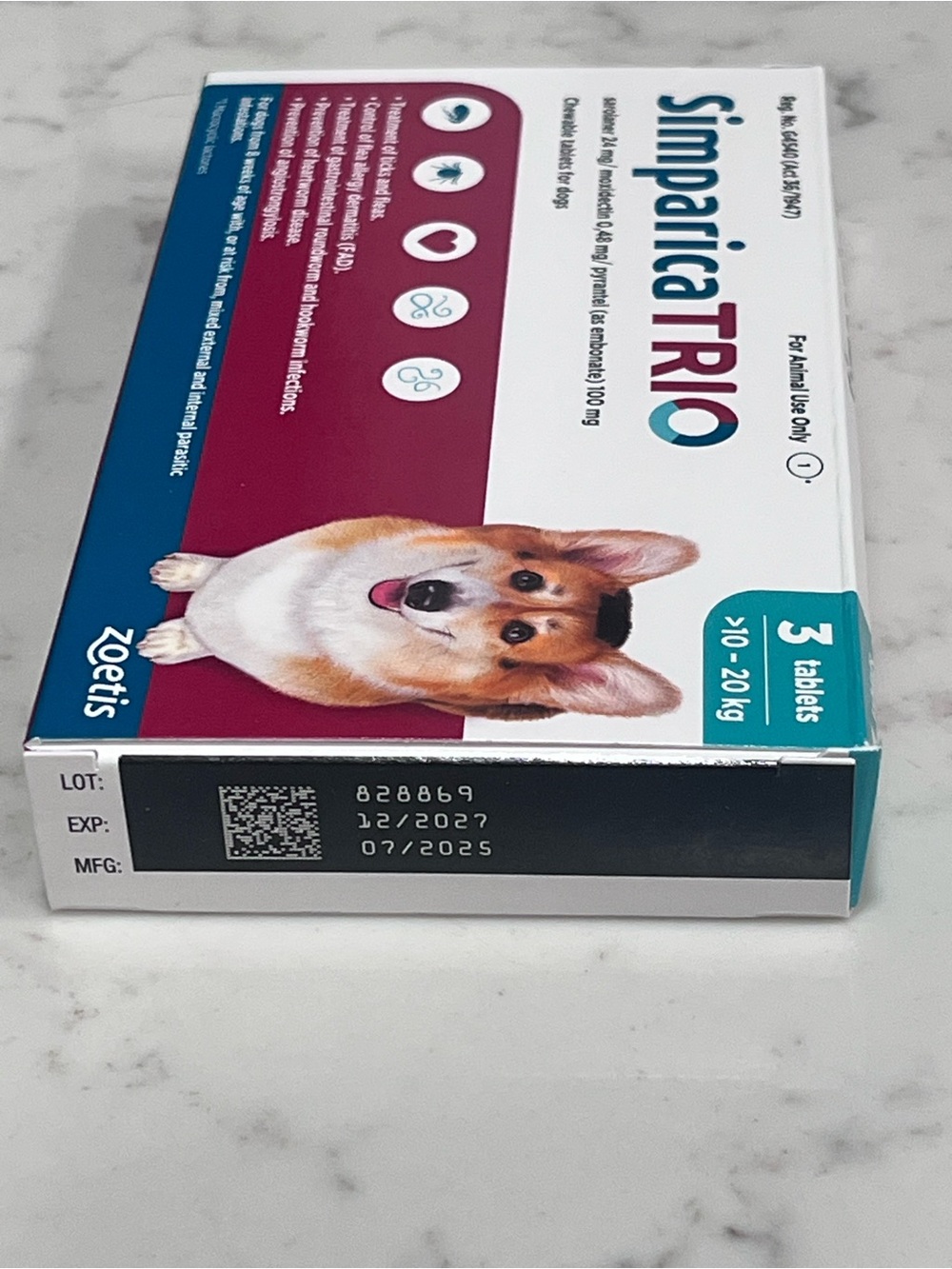 Flea and Tick Control for 22-44 Lbs Medium Dogs - Picture 2 of 2